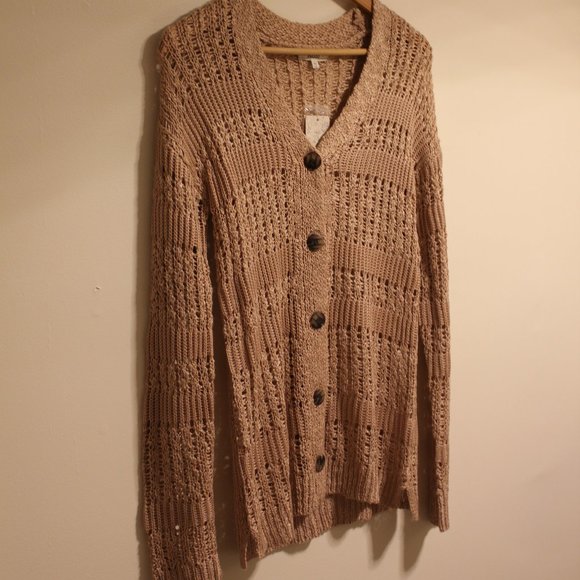 Mudd Kohl's Dusty Pink Knit Button Cardigan XS - Picture 4 of 7